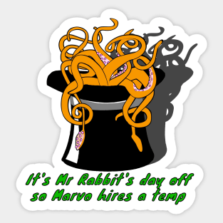 Mr Rabbit's Day Off Sticker